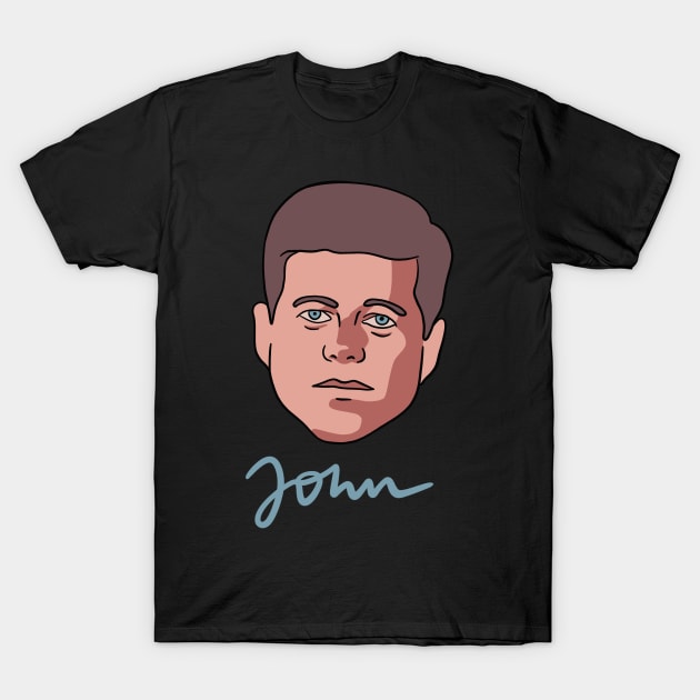 JFK - John F Kennedy (US American President) - John T-Shirt by isstgeschichte